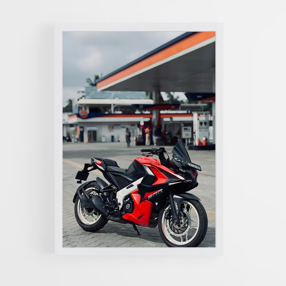 Poster Route 66 Red – affiche Aprilia (vue 3)